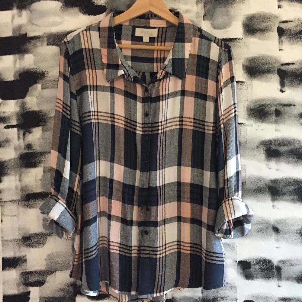 Plaid Button Down - image 2